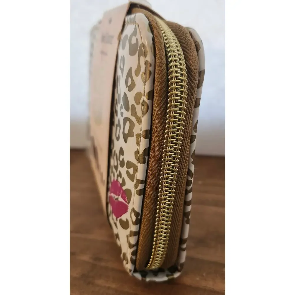Juicy Couture Insta Glam Limited Edition Travel Brush Set Leopard Zip Case NWT